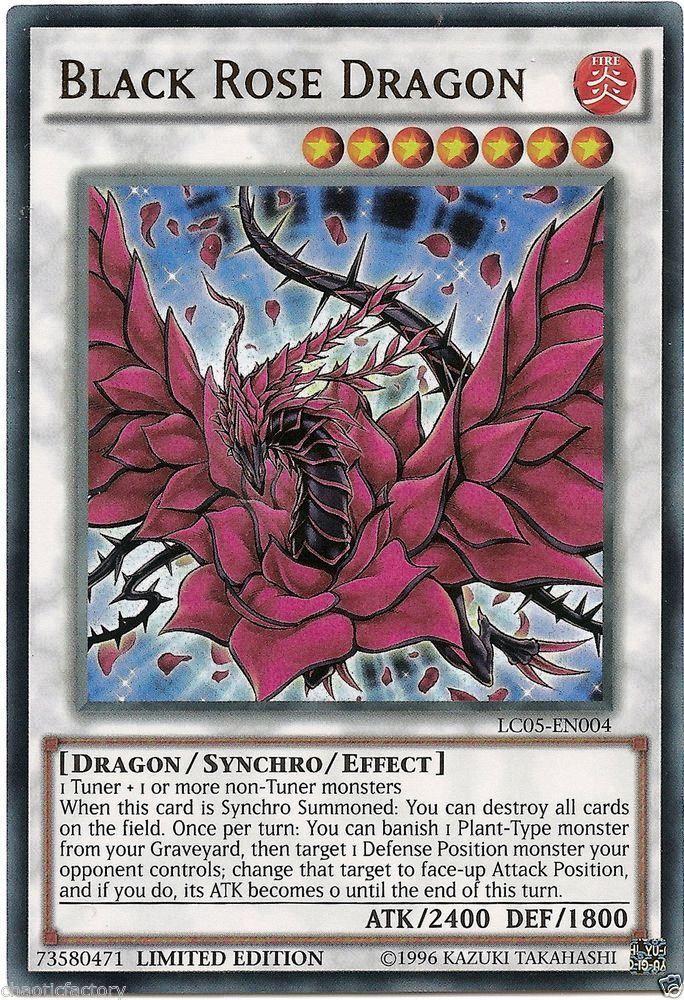 Yugioh Black Rose Dragon Ultra Rare Lc05 En004 Nmm Limited Edition 0615