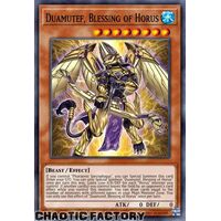 AGOV-EN012 Duamutef, Blessing of Horus Secret Rare 1st Edition NM