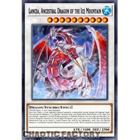 BLTR-EN005 Lancea, Ancestral Dragon of the Ice Mountain Secret Rare 1st Edition NM