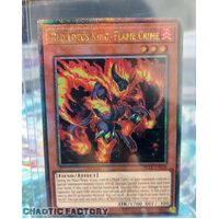 Quarter Century Secret Rare BLTR-EN028 Red Lotus King, Flame Crime 1st Edition NM