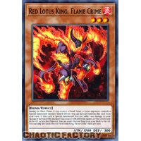 BLTR-EN028 Red Lotus King, Flame Crime Secret Rare 1st Edition NM