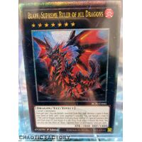 Quarter Century Secret Rare BLTR-EN045 Blaze, Supreme Ruler of all Dragons 1st Edition NM