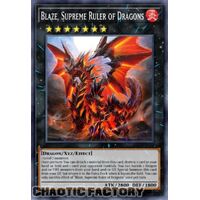 BLTR-EN045 Blaze, Supreme Ruler of all Dragons Secret Rare 1st Edition NM