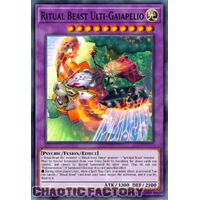 BLTR-EN086 Ritual Beast Ulti-Gaiapelio Secret Rare 1st Edition NM