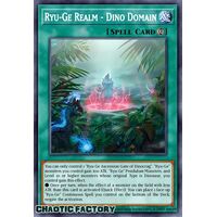 CRBR-EN037 Ryu-Ge Realms - Dino Domains Super Rare 1st Edition NM