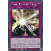 INFO-EN068 Exxod Fires of Rage Super Rare 1st Edition NM