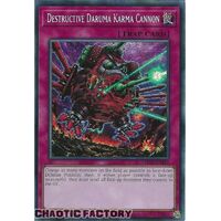 MP23-EN217 Destructive Daruma Karma Cannon Prismatic Secret Rare 1st Edition NM