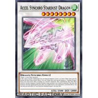 MP24-EN030 Accel Synchro Stardust Dragon Quarter Century Secret Rare 1st Edition NM