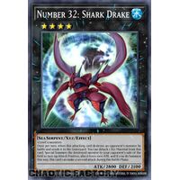 MP24-EN033 Number 32: Shark Drake Quarter Century Secret Rare 1st Edition NM