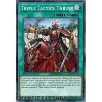 MP24-EN073 Triple Tactics Thrust Prismatic Secret Rare 1st Edition NM