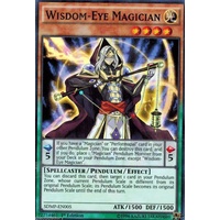 Yugioh Wisdom-Eye Magician - SDMP-EN005 - Super Rare - 1st Edition Mint