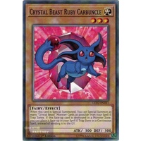 Yugioh LED2-EN041 Crystal Beast Ruby Carbuncle Common 1st Edition NM