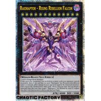 Quarter Century Secret Rare PHNI-EN045 Raidraptor - Rising Rebellion Falcon 1st Edition NM