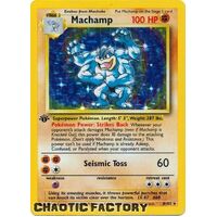 Machamp - 8/102 - Holo 1st Edition (with Shadow) MP