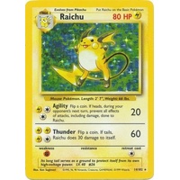 Raichu - 14/102 - Holo Unlimited BASE SET MP