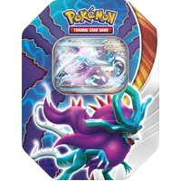 Pokemon TCG: Paradox Clash Tin - Wakng Wake ex (1 Foil Promo Card & 4 Pokémon TCG Booster Packs)