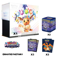 Prismatic Evolutions Elite Trainer Box + Accessories Bundle