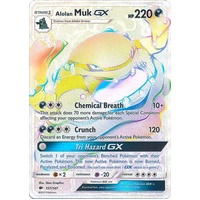 Alolan Muk GX - 157/147 - Hyper Rare NM