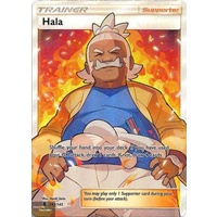 POKEMON TCG Hala - 143/145 - Full Art Ultra Rare  Sun & Moon Guardians Rising NM