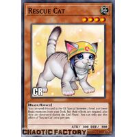 Collector's Rare RA02-EN001 Rescue Cat (alternate art) 1st Edition NM