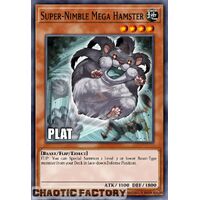 Platinum Secret Rare RA02-EN004 Super-Nimble Mega Hamster 1st Edition NM