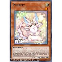 Platinum Secret Rare RA02-EN018 Purrely 1st Edition NM