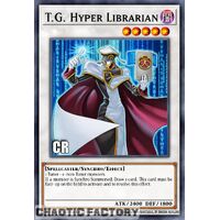 Collector's Rare RA02-EN027 T.G. Hyper Librarian 1st Edition NM