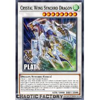 Platinum Secret Rare RA02-EN029 Crystal Wing Synchro Dragon 1st Edition NM