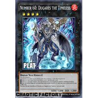 Platinum Secret Rare RA02-EN037 Number 60: Dugares the Timeless 1st Edition NM