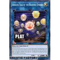 Platinum Secret Rare RA02-EN039 Hieratic Seal of the Heavenly Spheres 1st Edition NM