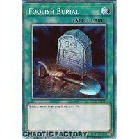 Collector's Rare RA02-EN049 Foolish Burial 1st Edition NM