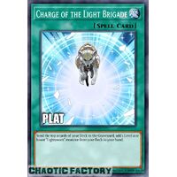 Platinum Secret Rare RA02-EN055 Charge of the Light Brigade 1st Edition NM