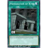 Collector's Rare RA02-EN056 Preparation of Rites 1st Edition NM