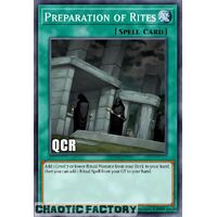 Quarter Century Secret Rare RA02-EN056 Preparation of Rites 1st Edition NM