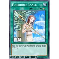 Platinum Secret Rare RA02-EN058 Forbidden Lance 1st Edition NM