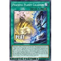 Platinum Secret Rare RA02-EN074 Peaceful Planet Calarium 1st Edition NM