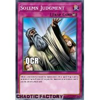 Quarter Century Secret Rare RA02-EN075 Solemn Judgment 1st Edition NM