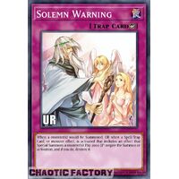 RA02-EN078 Solemn Warning Ultra Rare 1st Edition NM