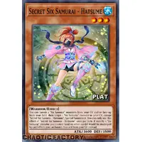 RA03-EN016 Secret Six Samurai - Hatsume Platinum Secret Rare 1st Edition NM