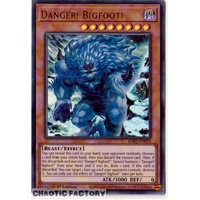 RA03-EN019 Danger! Bigfoot! (alternate artwork) Ultra Rare 1st Edition NM