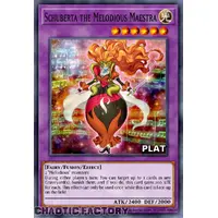 RA03-EN034 Schuberta the Melodious Maestra Platinum Secret Rare 1st Edition NM