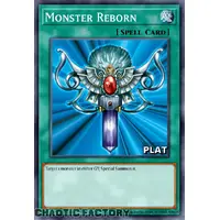 RA03-EN052 Monster Reborn Platinum Secret Rare 1st Edition NM