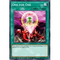 RA03-EN056 One for One Platinum Secret Rare 1st Edition NM