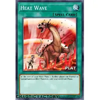 RA03-EN058 Heat Wave Platinum Secret Rare 1st Edition NM