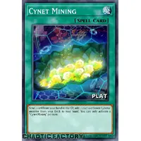 RA03-EN067 Cynet Mining Platinum Secret Rare 1st Edition NM