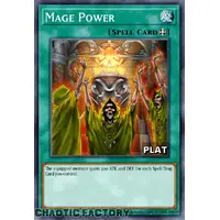 RA03-EN113 Mage Power Platinum Secret Rare 1st Edition NM