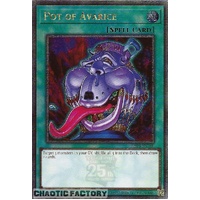 RA03-EN160 Pot of Avarice Quarter Century Secret Rare 1st Edition NM