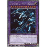 RA03-EN178 Blue-Eyes Ultimate Dragon Platinum Secret Rare 1st Edition NM