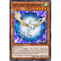 RA03-EN179 Crystal Beast Sapphire Pegasus Platinum Secret Rare 1st Edition NM