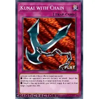 RA03-EN204 Kunai with Chain Platinum Secret Rare 1st Edition NM